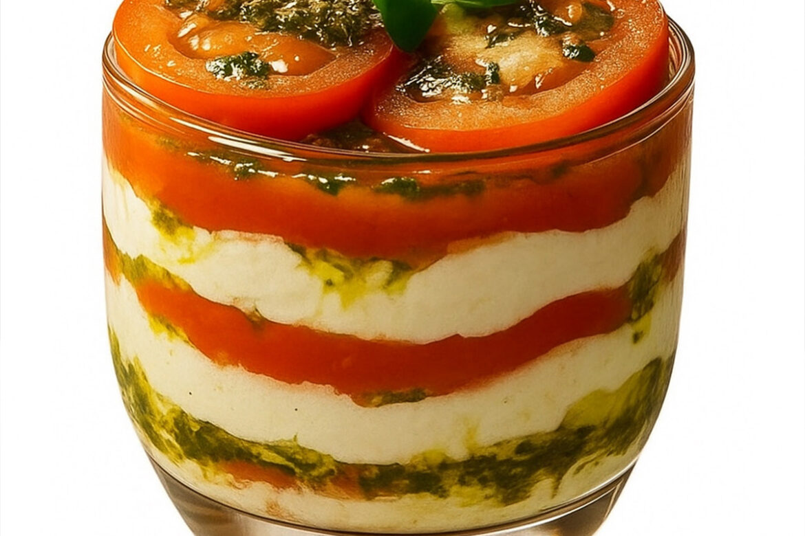 Millefeuille de tomates Mozzarella